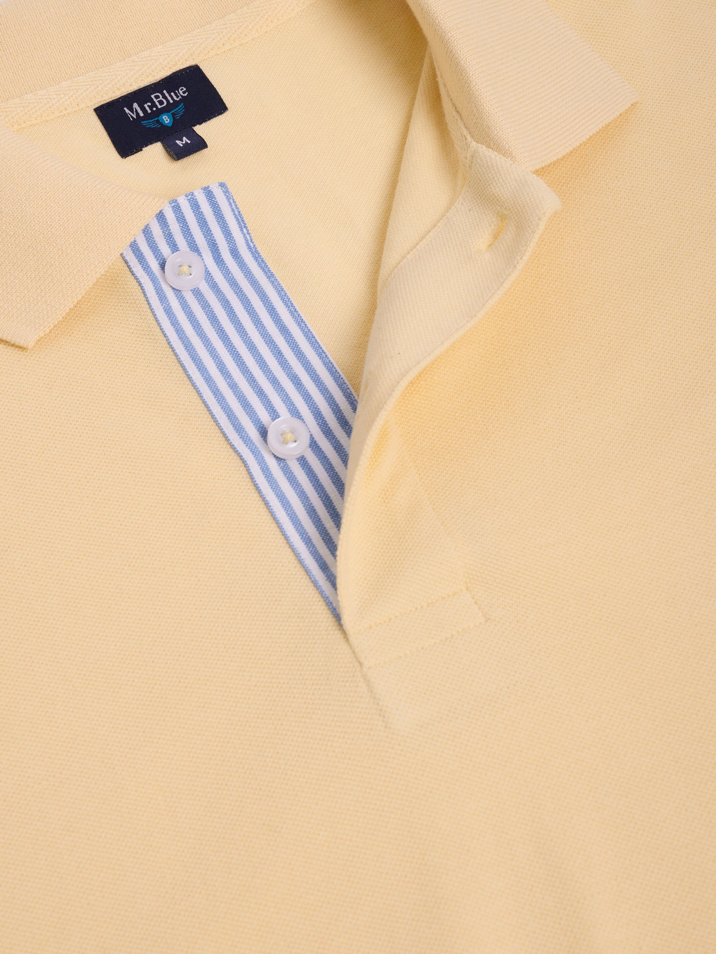 YELLOW POLO SHORT SLEEVE REGULAR FIT MR. BLUE