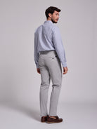 GRAY COTTON SLIM FIT MR. BLUE