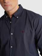 BLUE TWILL SHIRT LONG SLEEVE REGULAR FIT MR. BLUE