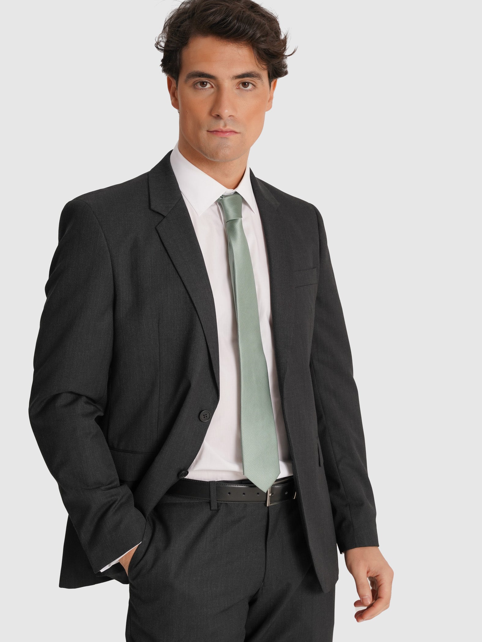 GRAY SUIT LONG SLEEVE REGULAR FIT MR. BLUE