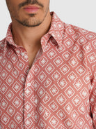 CAMISA NARANJA MANGA CORTA REGULAR FIT MR. AZUL