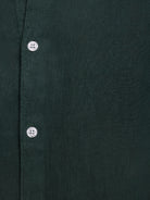 GREEN LINEN SHIRT LONG SLEEVE TAILORED FIT MARK BELLUCCI