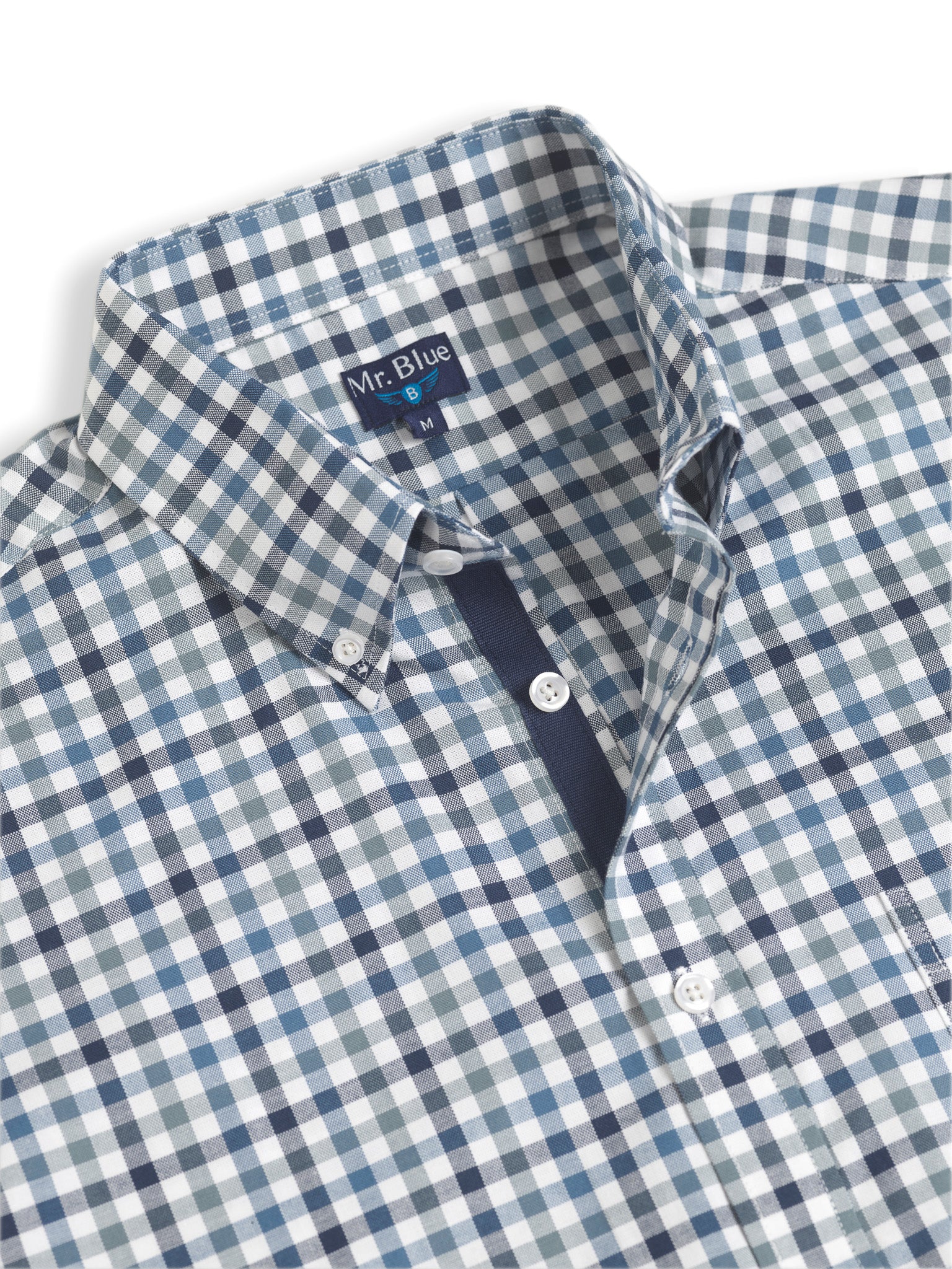 AZUL MANGA CORTA REGULAR FIT MR. AZUL