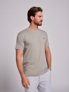 CAMISETA ALGODÓN VERDE MANGA CORTA REGULAR FIT MR. AZUL