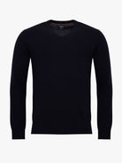 BLUE THIN PULLOVER WITH REGULAR FIT MR ELBOW PADS. BLUE