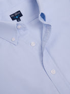 CAMISA ALGODÓN AZUL MANGA CORTA REGULAR FIT MR. AZUL