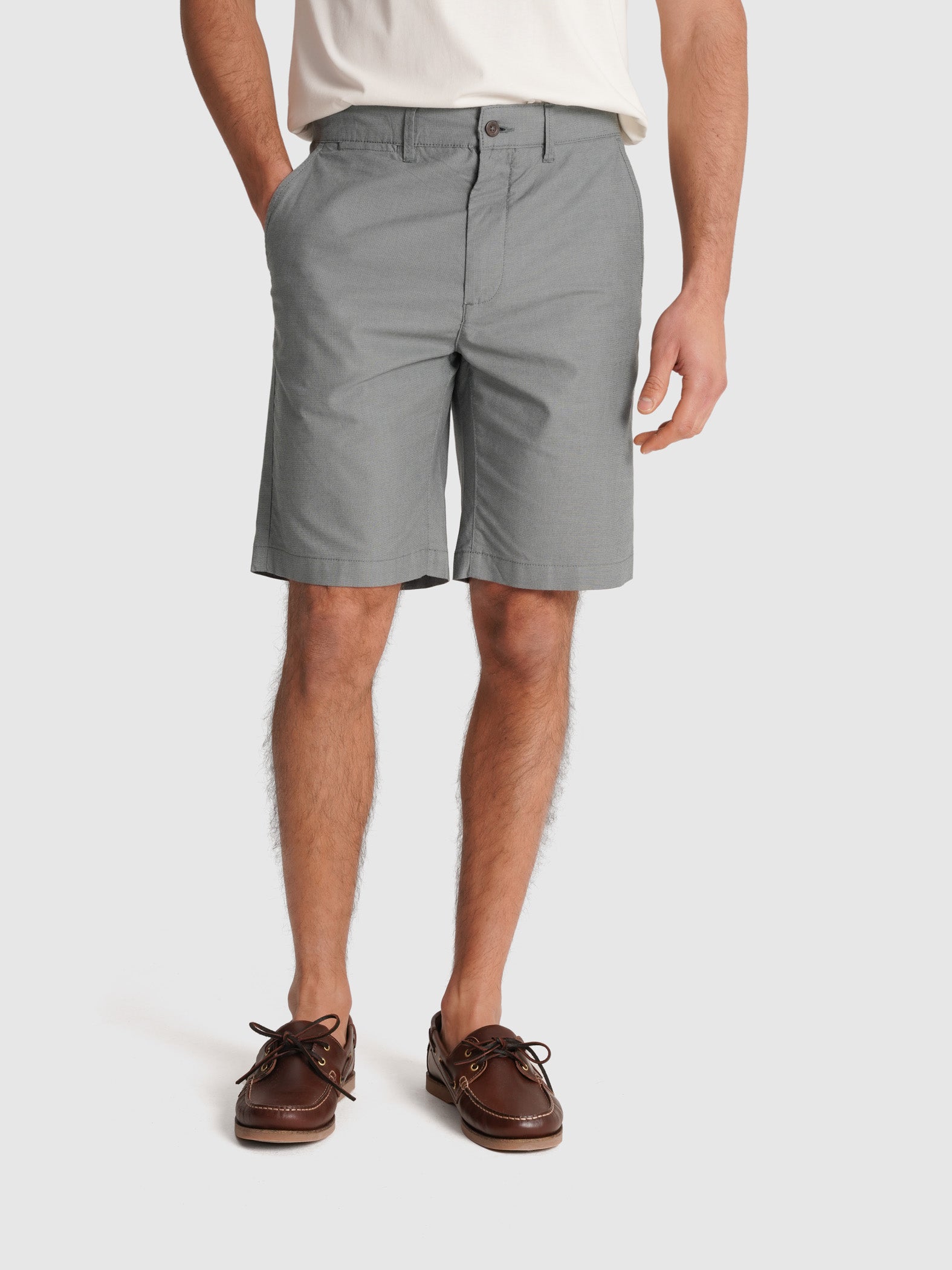 BERMUDA CHAMBRAY VERDE REGULAR FIT MR. AZUL