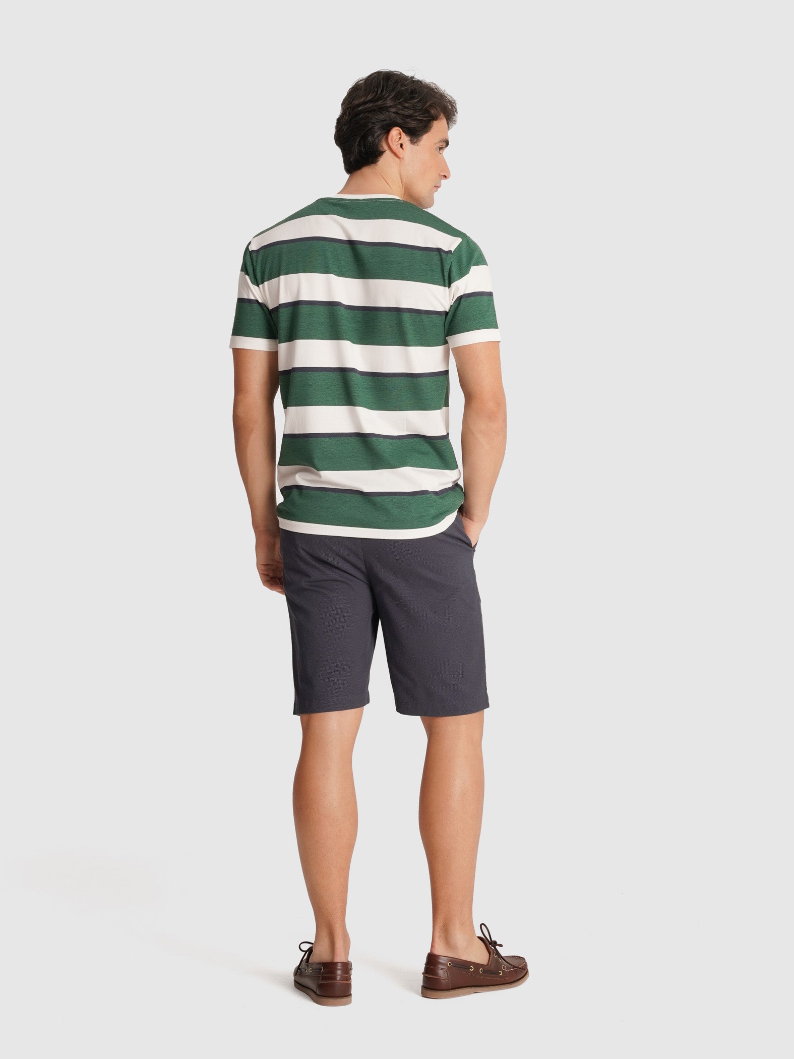 GREEN T-SHIRT SHORT SLEEVE REGULAR FIT MR. BLUE