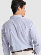 CAMISA SARGA AZUL MANGA LARGA CLASSIC FIT MR. AZUL