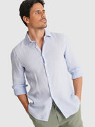 CAMISA SASTRERÍA MANGA LARGA AZUL MARK BELLUCCI