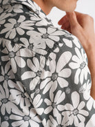 Camisa Regular Fit Lino Gris Mr. Blue