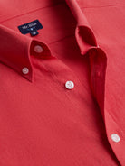 Mr. Blue Pink Linen Regular Fit Shirt