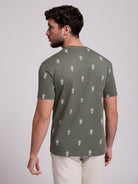 CAMISETA ALGODÓN VERDE MANGA CORTA REGULAR FIT MR. AZUL