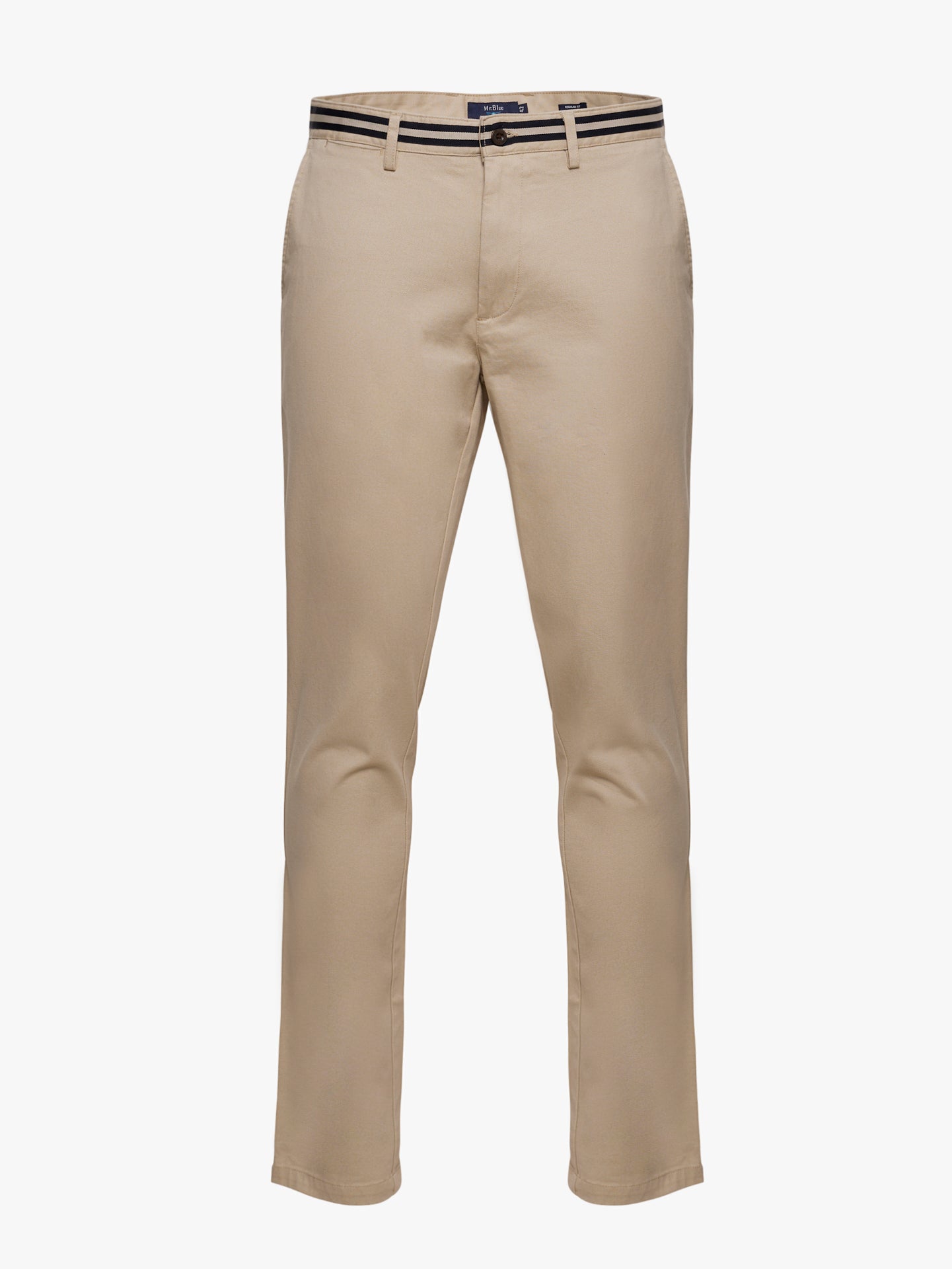 PANTALÓN ESTRUCTURA BEIGE REGULAR FIT MR. AZUL
