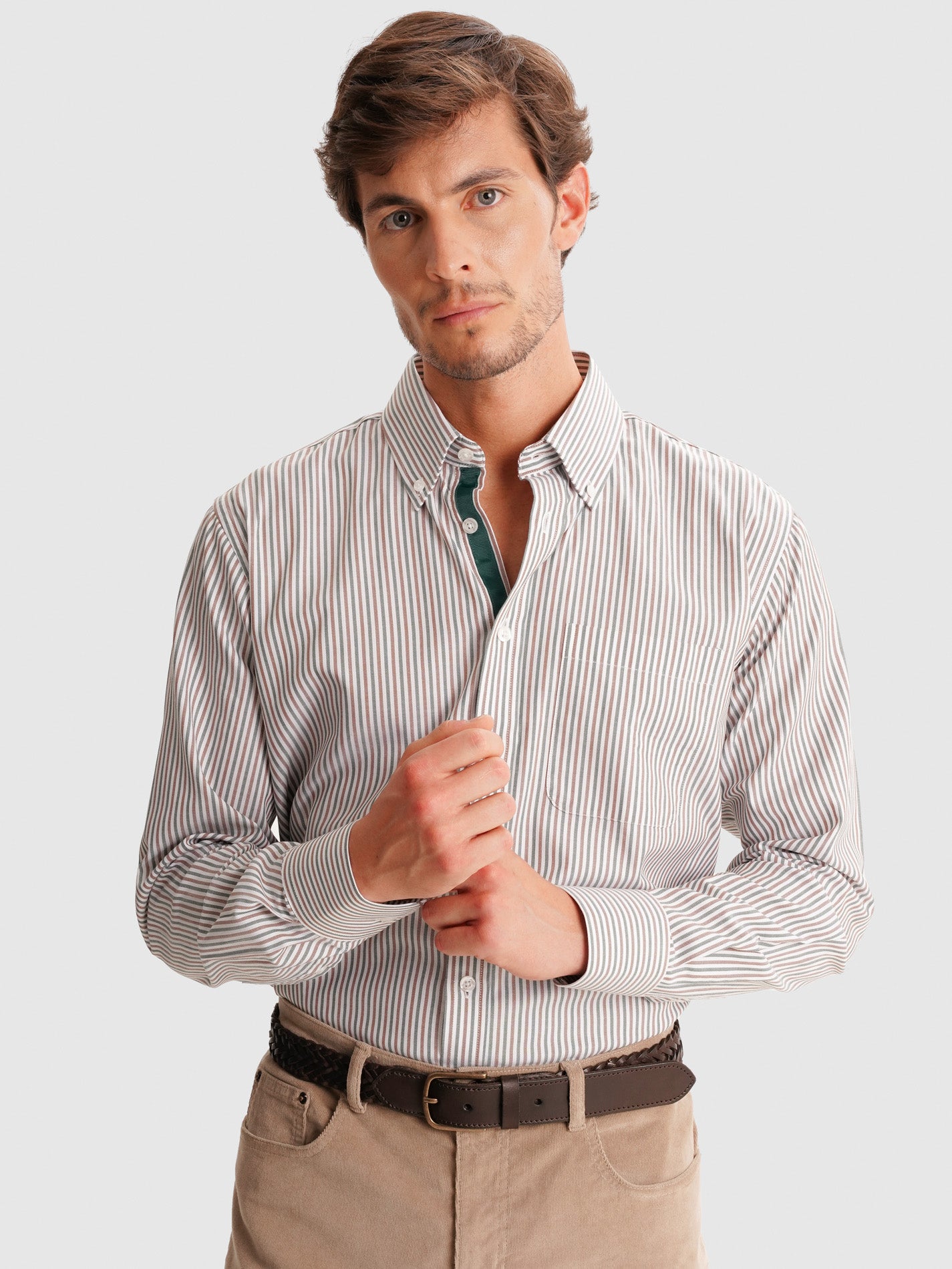 CAMISA MR VERDE REGULAR FIT. AZUL