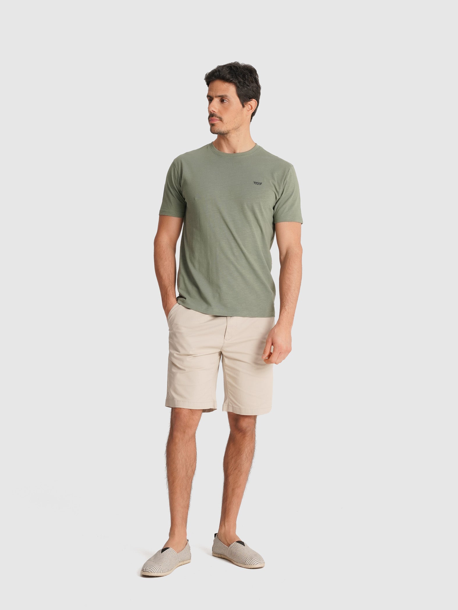 GREEN T-SHIRT SHORT SLEEVE REGULAR FIT MR. BLUE