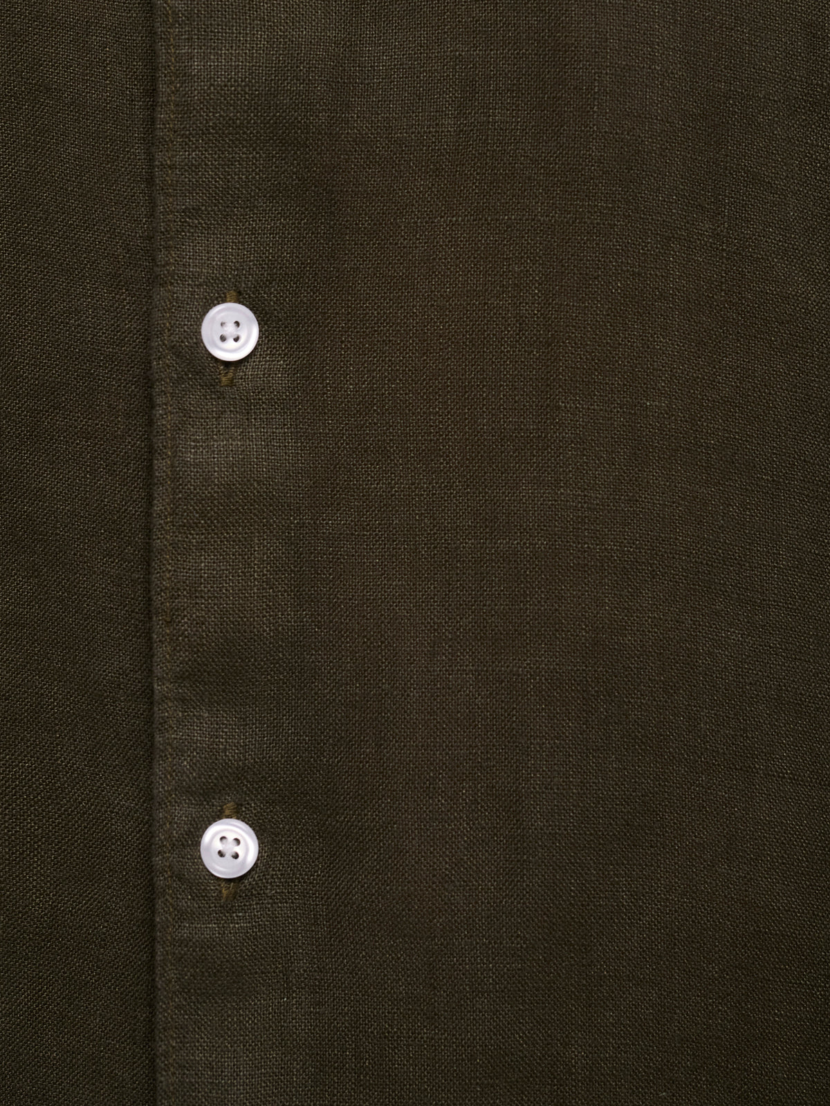 GREEN LINEN SHIRT LONG SLEEVE TAILORED FIT MARK BELLUCCI