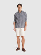 CAMISA CRUDO MANGA LARGA REGULAR FIT MR. AZUL