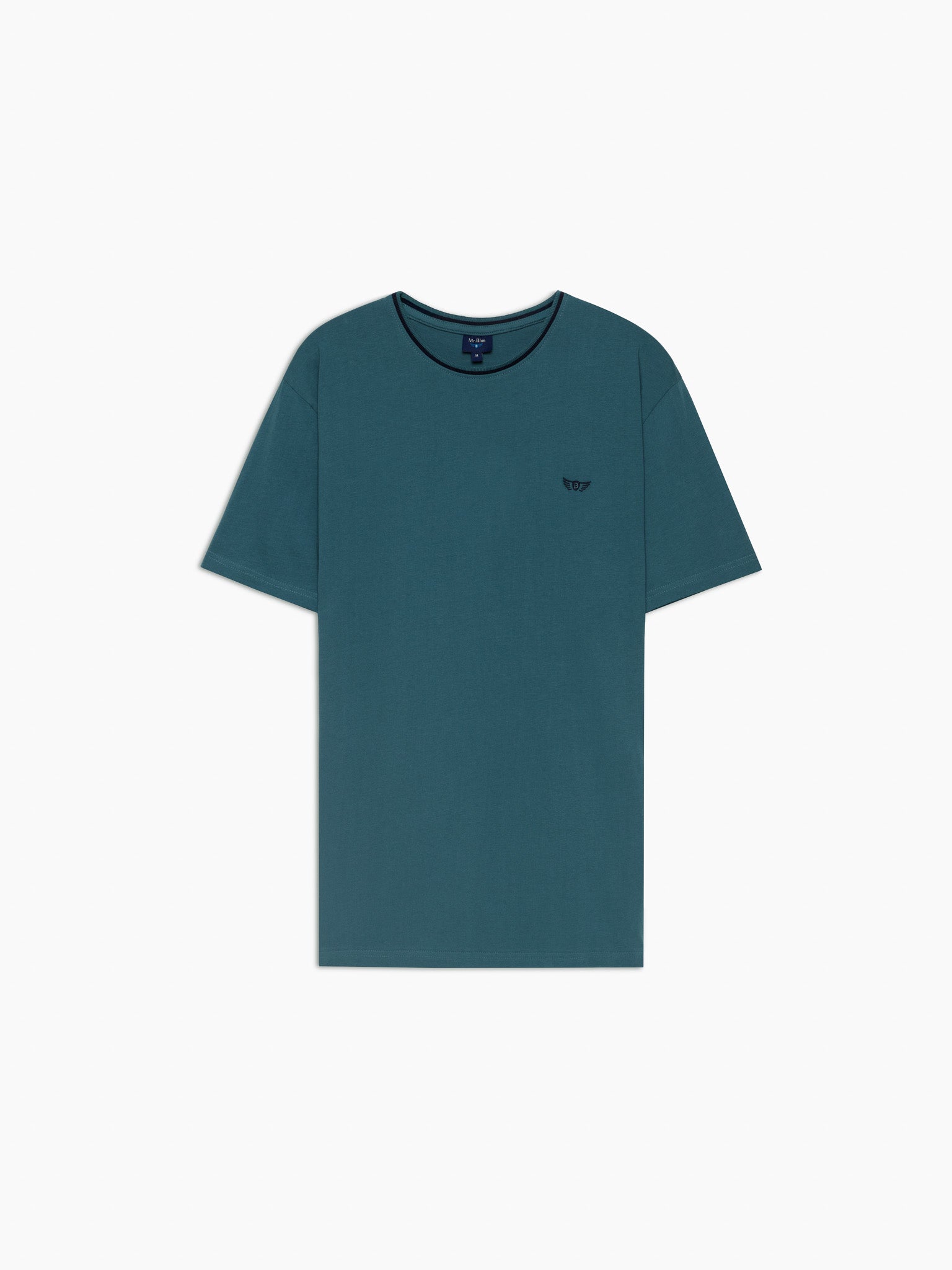 GREEN T-SHIRT SHORT SLEEVE REGULAR FIT MR. BLUE