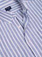 CAMISA LINO AZUL MANGA CORTA REGULAR FIT MR. AZUL