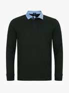 RUGBIE ALGODÃO VERDE MANGA COMPRIDA REGULAR FIT MR. BLUE