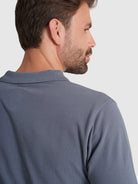 BLUE COTTON POLO LONG SLEEVE REGULAR FIT MR. BLUE