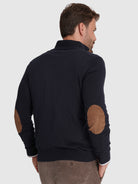 JERSEY DE LANA CON CODERAS MR REGULAR FIT. AZUL