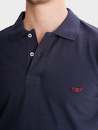 POLO AZUL MANGA CORTA REGULAR FIT MR. AZUL