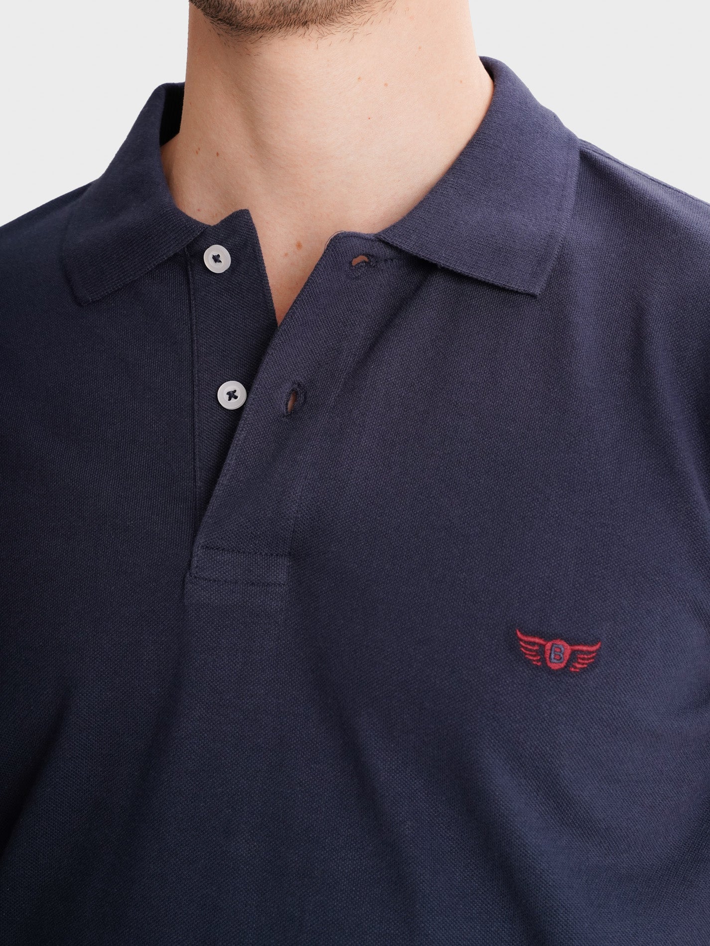POLO AZUL MANGA CORTA REGULAR FIT MR. AZUL