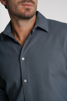 CAMISA ESTRUTURADA TAILORED FIT VERDE LISA MR. BLUE