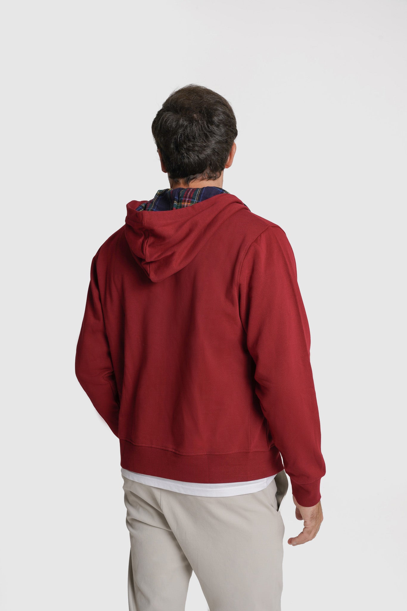 HOODIE ALGODÃO BORDEAUX LISO MR. BLUE
