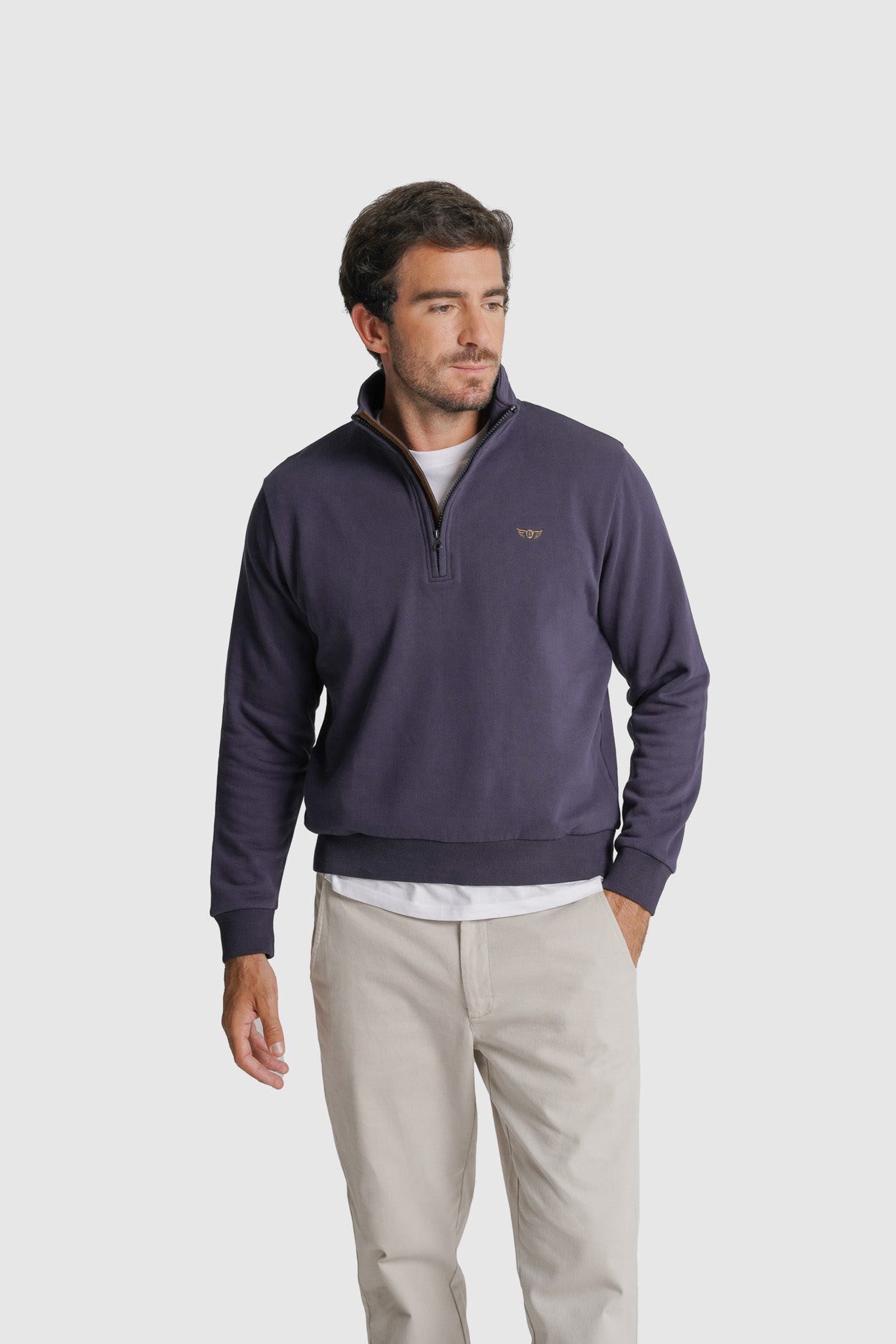 HOODIE ALGODÃO AZUL LISO MR. BLUE
