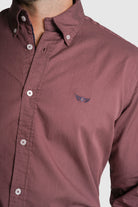 CAMISA ALGODÃO REGULAR FIT ROSA LISA MR. BLUE