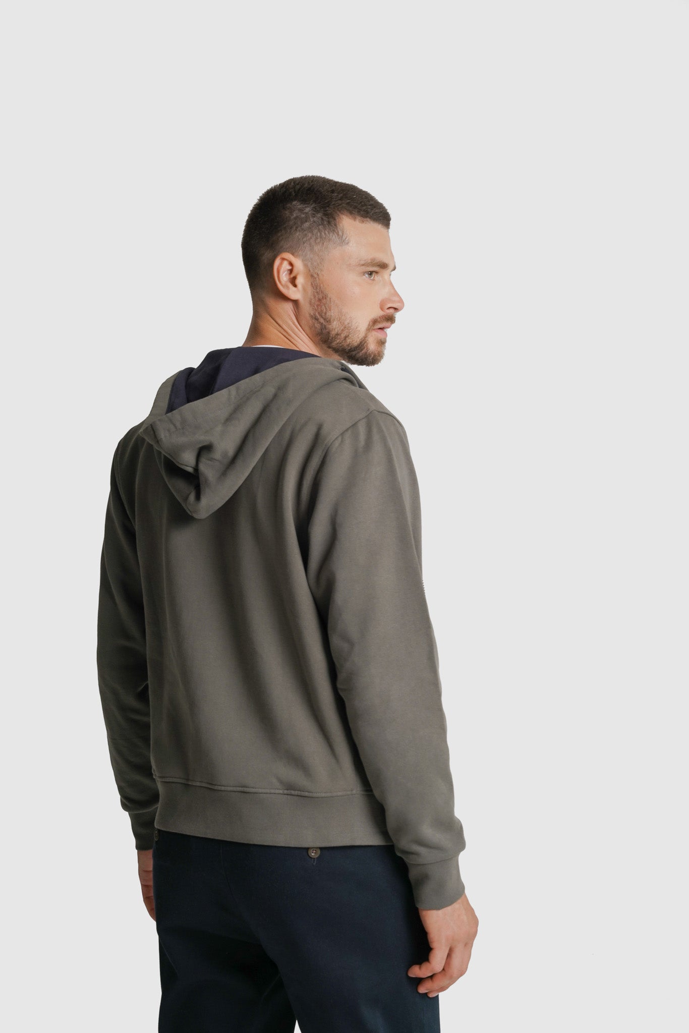 HOODIE ALGODÃO VERDE LISO MR. BLUE