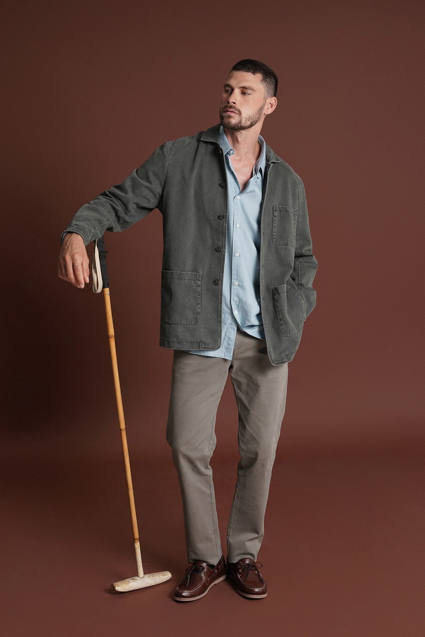 BLUSÃO ALGODÃO VERDE LISO MARK BELLUCCI