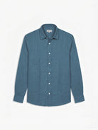 CAMISA LINHO TAILORED FIT AZUL LISA MARK BELLUCCI