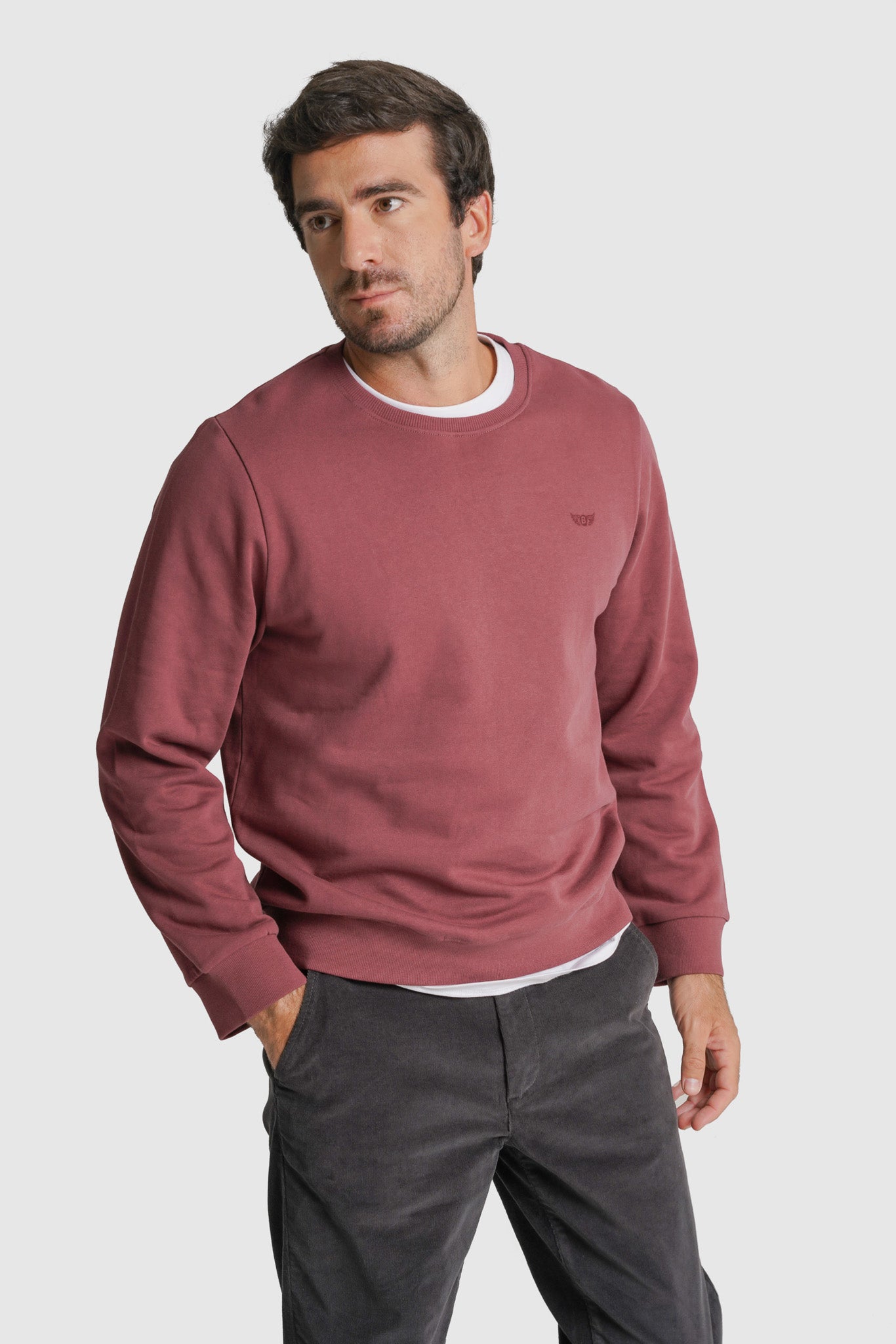HOODIE ALGODÃO ROSA LISO MR. BLUE
