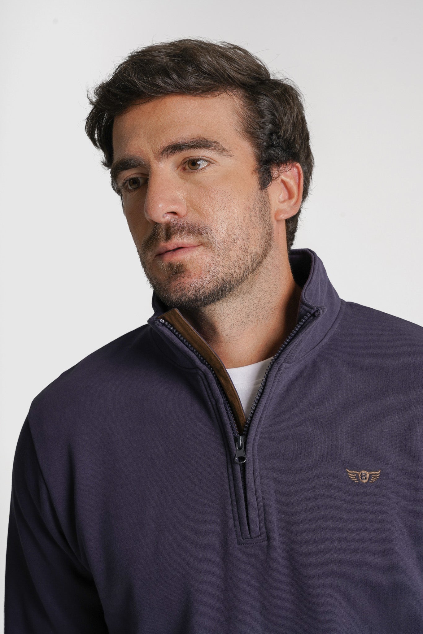 HOODIE ALGODÃO AZUL LISO MR. BLUE