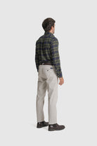CALÇAS ALGODÃO REGULAR FIT BEGES LISAS MR. BLUE
