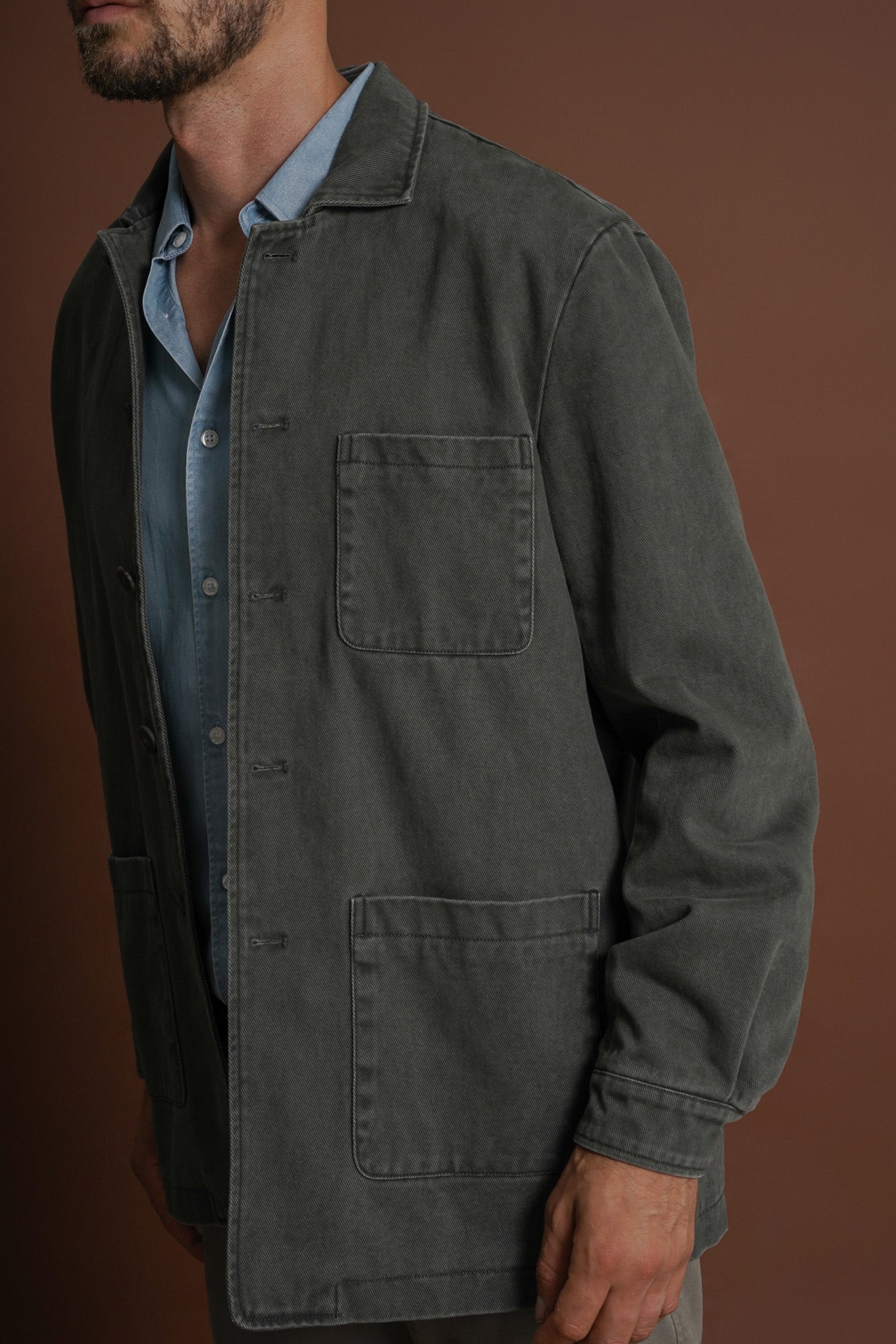 BLUSÃO ALGODÃO VERDE LISO MARK BELLUCCI