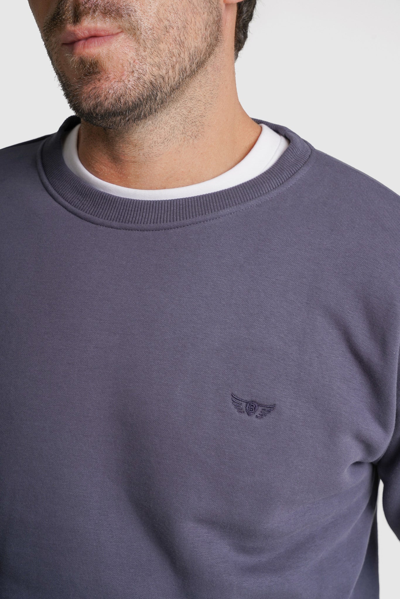 HOODIE ALGODÃO AZUL LISO MR. BLUE