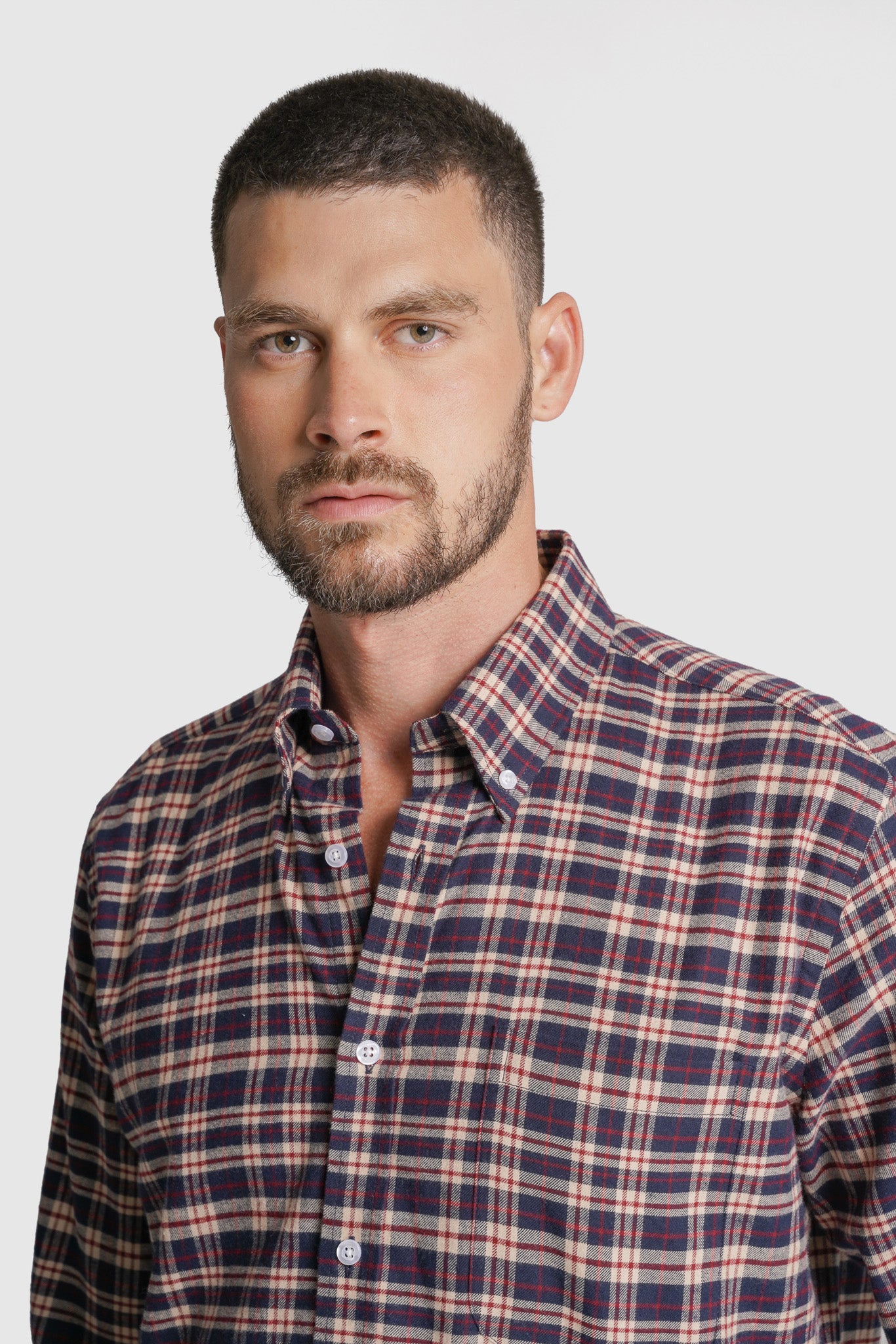 CAMISA ALGODÃO REGULAR FIT AZUL AO QUADRADO MR. BLUE