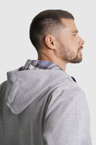HOODIE ALGODÃO CINZENTO LISO MR. BLUE
