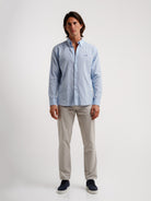 Regular Fit Blue Linen Shirt Mr. Blue