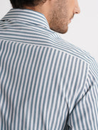 Camisa slim fit azul dobby Mr. Blue