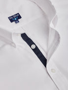 Camisa Oxford Blanca Regular Fit Mr. Blue