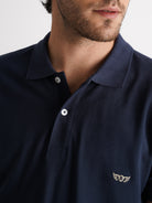 Polo de piqué de corte estándar de Mr. Blue