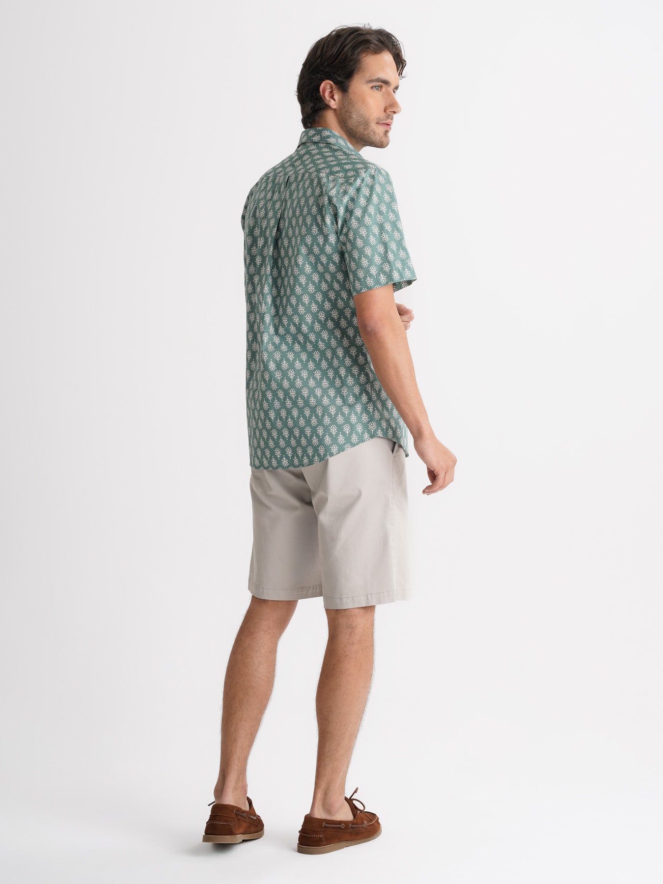 Camisa Regular Fit Popelina Verde Mr. Blue
