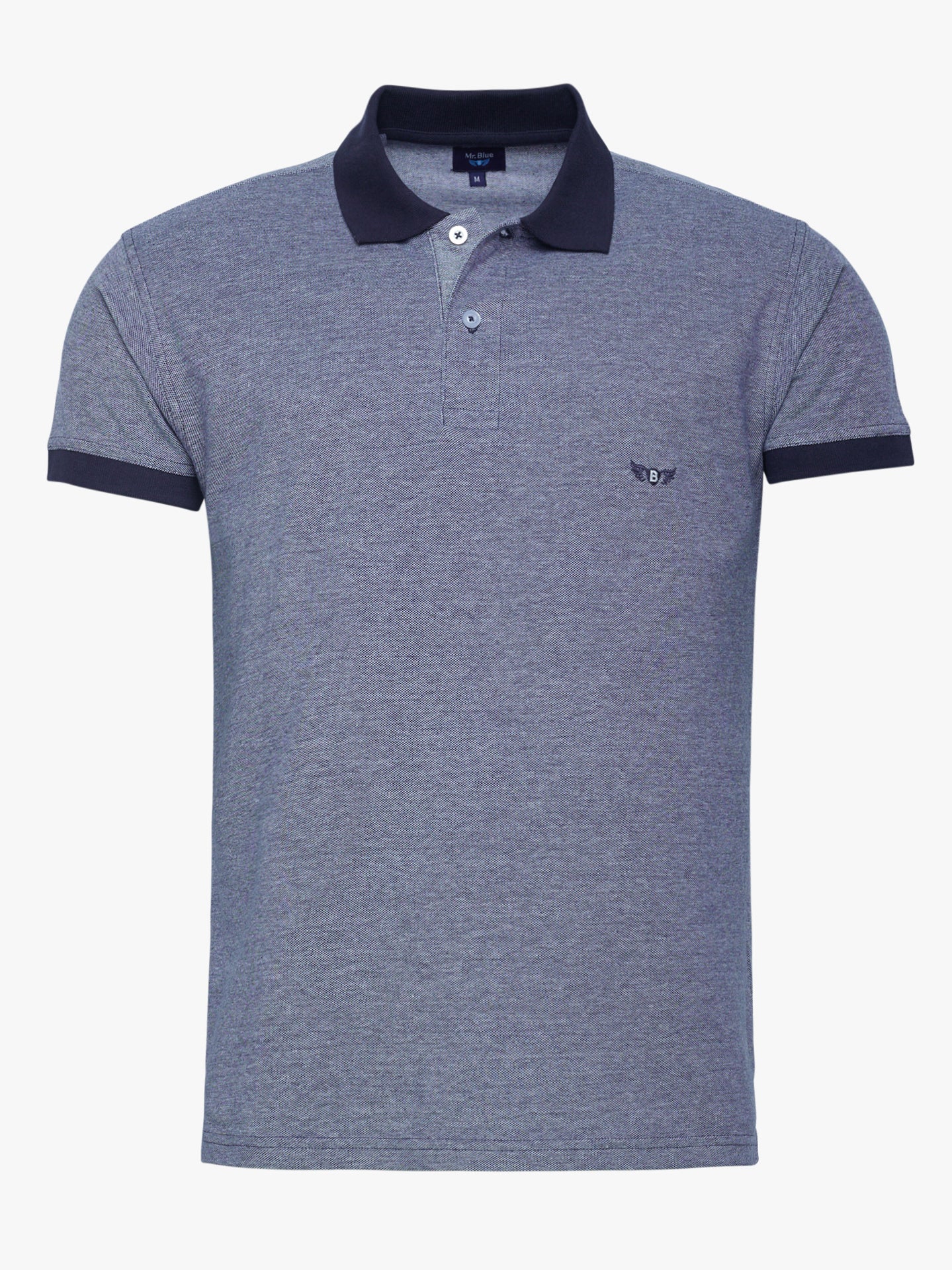 Polo de piqué de corte estándar de Mr. Blue