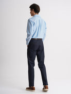 Camisa azul Oxford de corte estándar de Mr. Blue